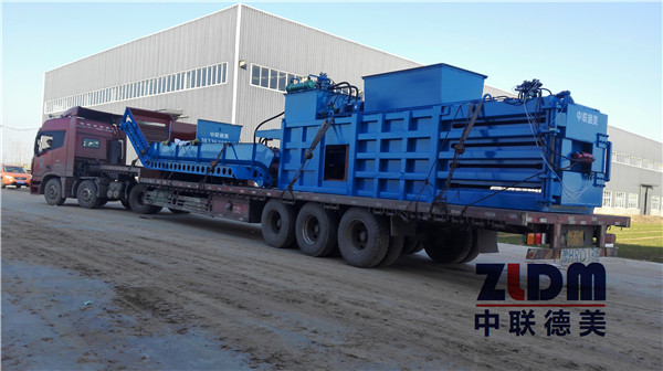 2017年2月27日DM160廢紙打包機發貨現場